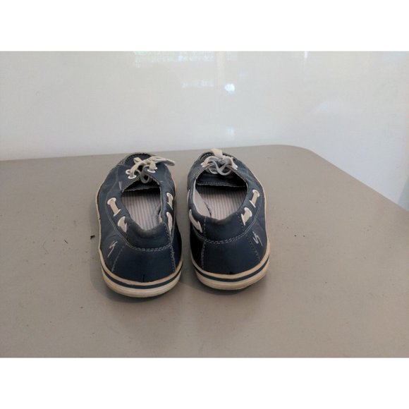 Viley Girls Leather Boat Shoes size 4; Real leather with mesh lining - Picture 4 of 7